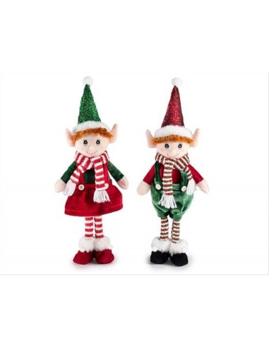 Elfo natalizio con sciarpa in tessuto - 2 varianti - Da appoggio 🎄🧝‍