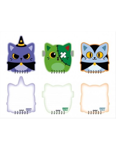 Block Notes CREEPY VIBES - iTotal - 3 modelli a tema Halloween