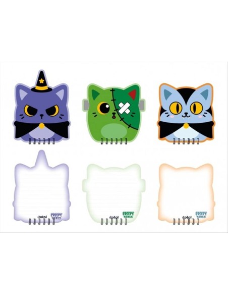 Block Notes CREEPY VIBES - iTotal - 3 modelli a tema Halloween