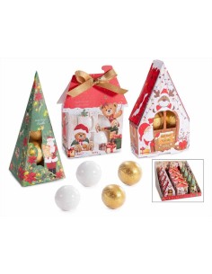 Confezione regalo 4 bombe da bagno natalizie - 3 modelli - Fragranze V