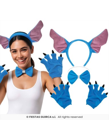 Set 4 pezzi koala cerchietto, papillon e guanti