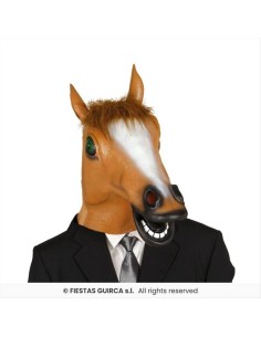 Maschera Cavallo in Lattice con Pelo Realistica 2