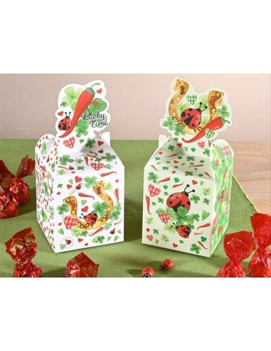 Scatolina Portafortuna con Quadrifoglio 2 Varianti