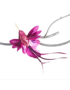 Colibrì con Clip Viola Rosa H18cm Goodwill – Decorazione Natalizia 🐦✨