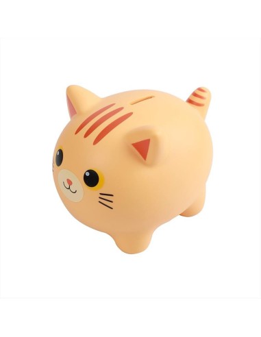 iTOTAL Salvadanaio Gatto Arancione Tabby 🐱💰 - Divertente e Spazioso 