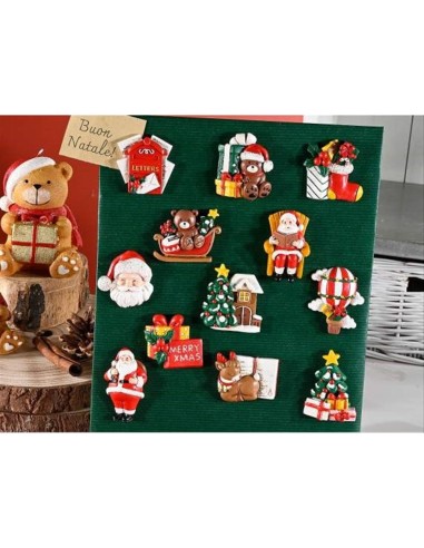 Magnete con decoro natalizio - 12 modelli festosi 🎅🎁
