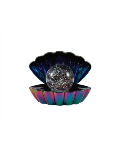 Lampada Conchiglia Glitterata Cambiacolore Verde 🐚✨ Effetto acqua e g