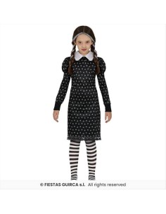 Costume Bambina Gotica Mercoledì -Taglie 3-12 Anni 2