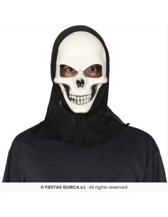 Maschera Teschio con Cappuccio – Accessorio Horror Halloween 💀🎃 2