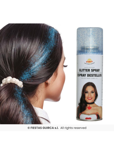 Spray Capelli Glitterato 125 ml 6 Colori | Diamante Rosa