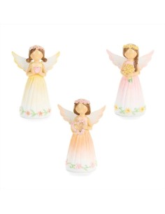 Angelo della primavera in resina H12cm - 3 varianti (1pz)