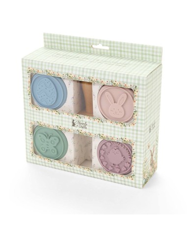 Timbri pasquali 4pz Coniglietto Pepen