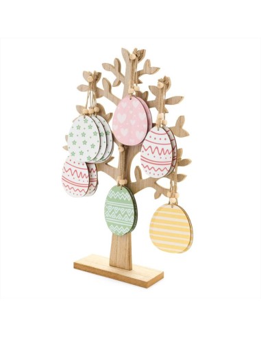 Uova in legno colorate 