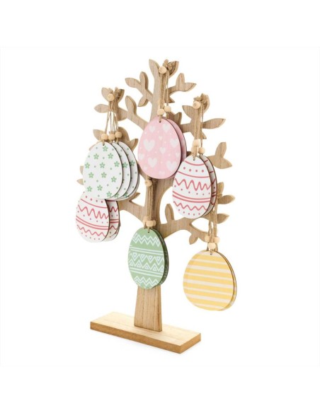 Uova in legno colorate 