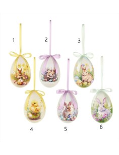 Uovo pasquale H8cm - 6 fantasie (1pz)