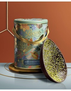 Uovo Giardino Segreto Cri Cri Fondente 70% con granella di Pistacchio Leone - Latta 350 gr