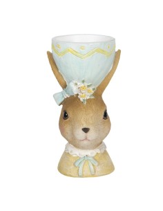 Coniglietto portauovo 7x7x12 | Diamante Rosa