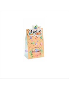 Sacchetto regalo Pasqua  con decoro 3d - 2 modelli | Diamante Rosa