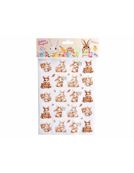 Adesivi Pasquali Colorati 40 Stickers 4 Fantasie