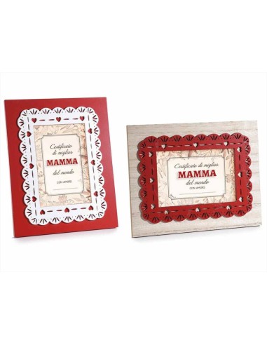 Portafoto Dedica Mamma in Legno 16x20 cm Festa della Mamma