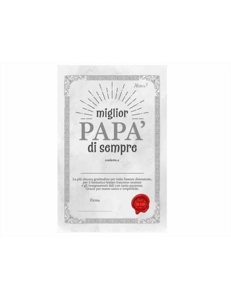 Portafoto Dedica Papà in Legno 16x21 cm Festa del Papà