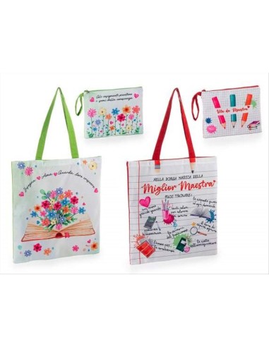 Borsa o Astuccio Dedica Maestra 4 Varianti Regalo Scuola
