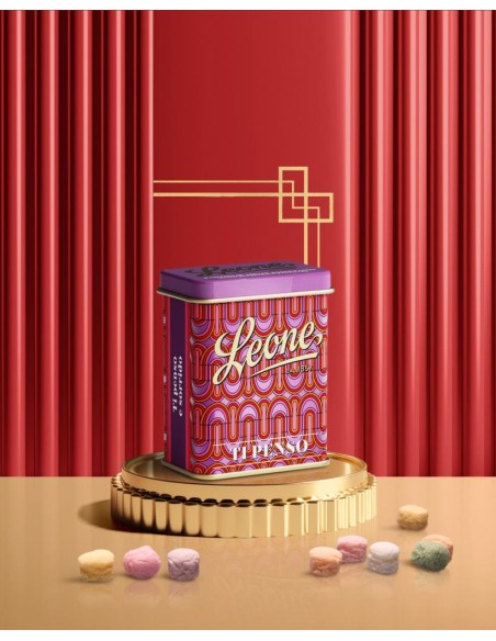 Pastiglie Leone Love 2025 30g – Lattina con Dedica e Gusti Miste Disse