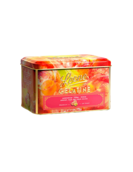 Gelatine di Frutta Cubifrutta Leone 200g - Latta Mista ai 3 Gusti 🍑🍋