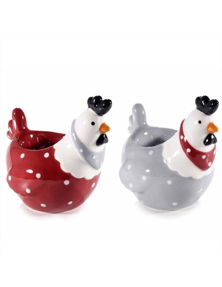 Portauovo a forma di gallina 2 varianti (1pz) | Diamante Rosa