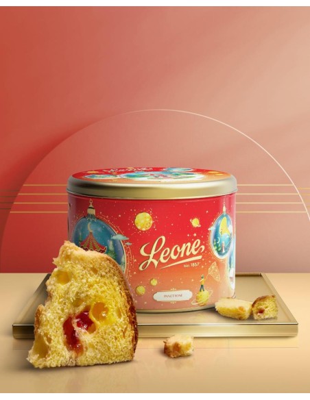 Panettone Leone 750g Boule de Neige - Con Gelatine o Gocce di Cioccola