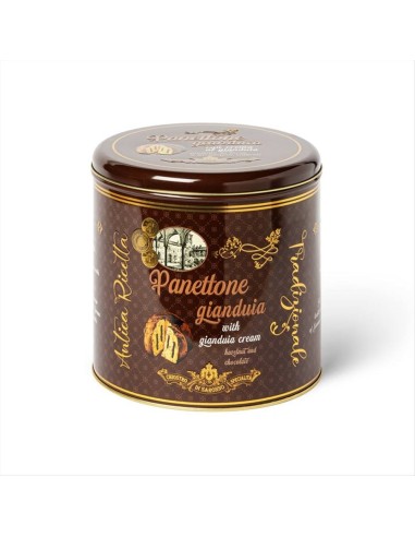 Panettone con Crema di Gianduia 750g 🍫✨ In elegante latta luxury edit