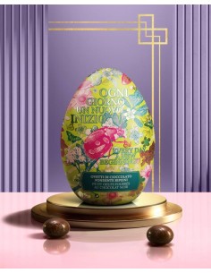Latta Uovo con Ovetti di Cioccolato Fondente ripieni Giardino SegretoLeone - 90 gr