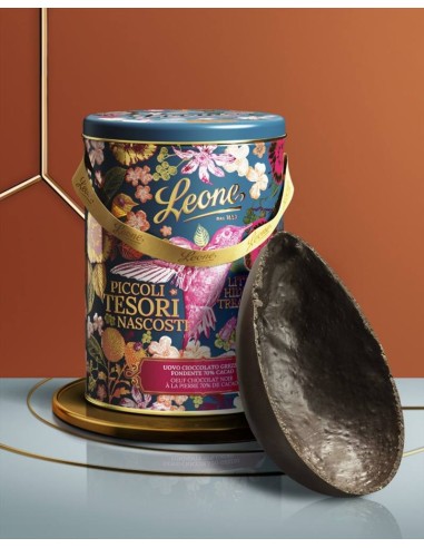 Uovo Giardino Segreto Fondente Grezzo 70%  Leone - Latta 350 gr