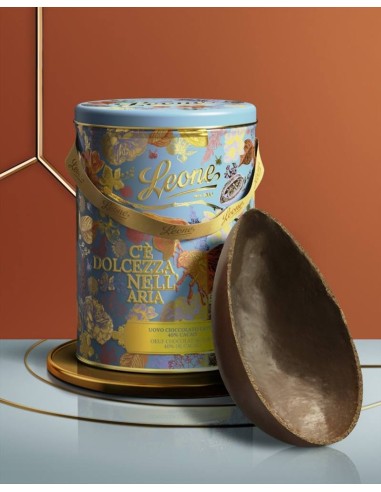 Uovo Classico Latte 40% Leone 300g - Latta Giardino Segreto Pasqua