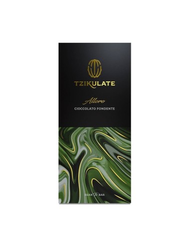 Tavoletta Cioccolato Fondente all Alloro Tzikulate 80g Artigianale