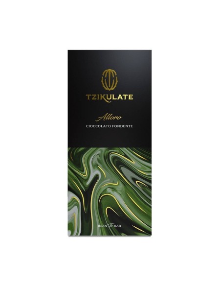 Tavoletta Cioccolato Fondente all Alloro Tzikulate 80g Artigianale