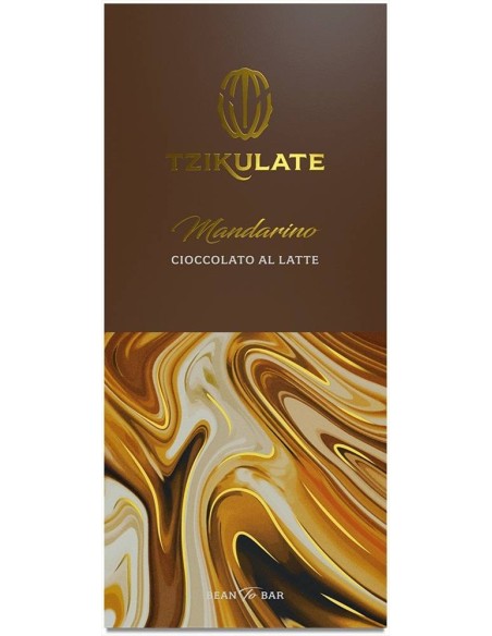 Tavoletta Cioccolato al Latte al Mandarino Tzikulate 80g