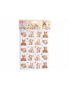 Adesivi Pasquali Colorati 40 Stickers 4 Fantasie