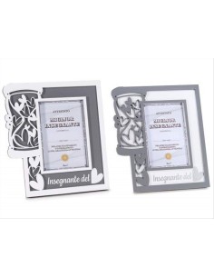 Portafoto Dedica Maestra in Legno 17x19 cm Idea Regalo