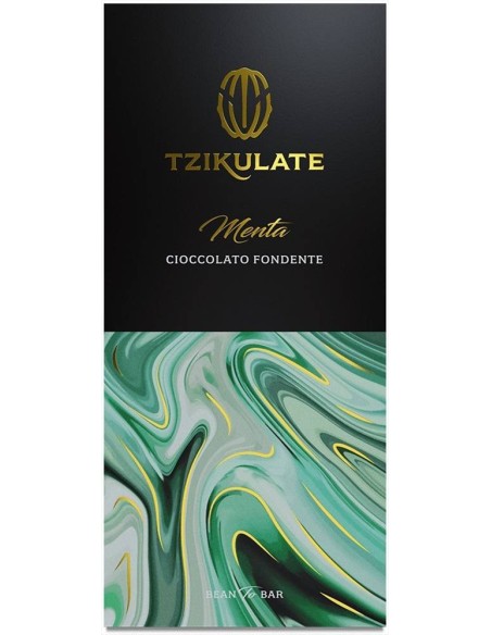 Tavoletta Cioccolato Fondente alla Menta Tzikulate 80g