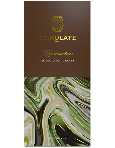 Tavoletta Cioccolato al Latte al Rosmarino Tzikulate 80g