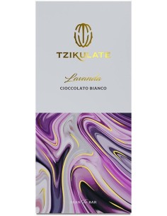 Tavoletta Cioccolato Bianco alla Lavanda Tzikulate 80g
