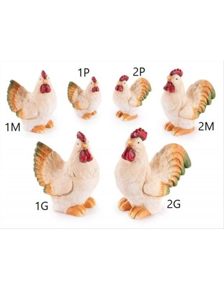 Gallina in ceramica - 3 formati 2 modelli (1pz)