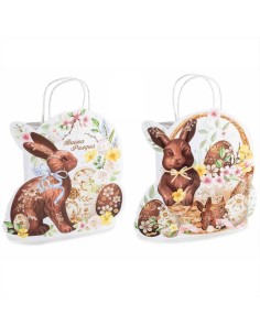 Busta piccola 16x8x22cm Coniglietto pasquale 3D - 2 fantasie (1pz)