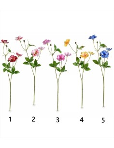 Ranuncolo Artificiale 46 cm 5 Colori Decorazione Floreale