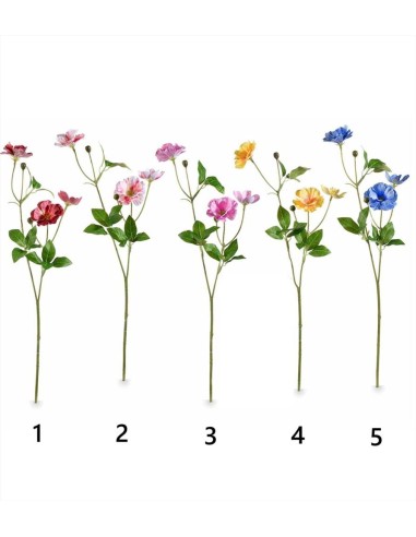 Ranuncolo Artificiale 46 cm 5 Colori Decorazione Floreale