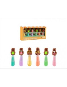 Evidenziatori Capybara Kawaii iTotal Set 6 Colori