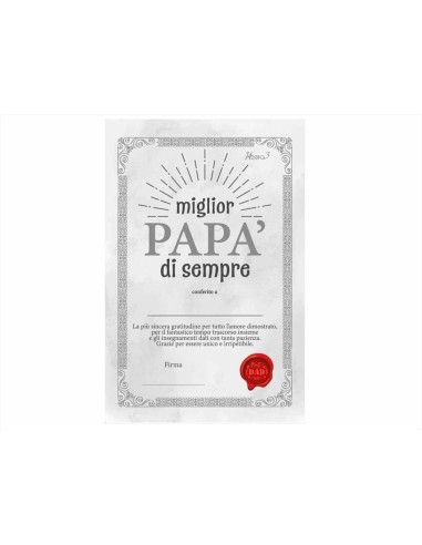 Portafoto Dedica Papà in Legno 16x21 cm Festa del Papà