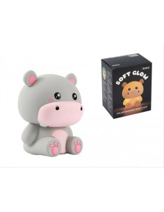 Luce Notturna Hippo Ippopotamo Silicone iTotal 16 cm