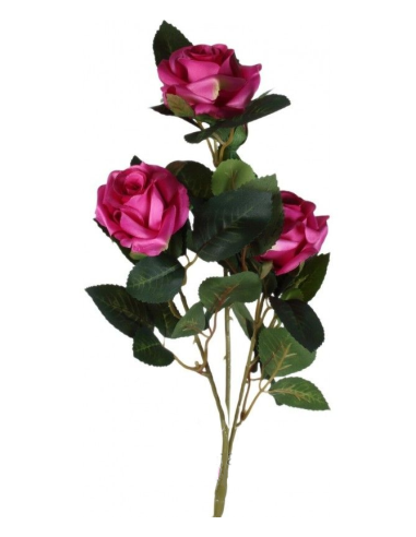 Rosa artificiale H68cm Fucsia - Rosa Chiaro 2 varianti (1pz)